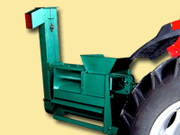 毅政牌ZL1Z型拖拉機動力輸出軸自走式免剝皮玉米脫粒機